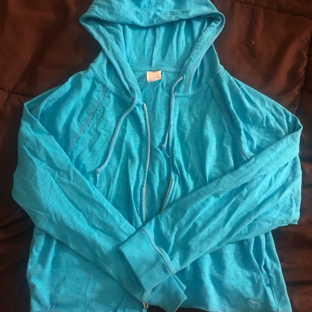 PINK Victoria's Secret Blue Hoodie